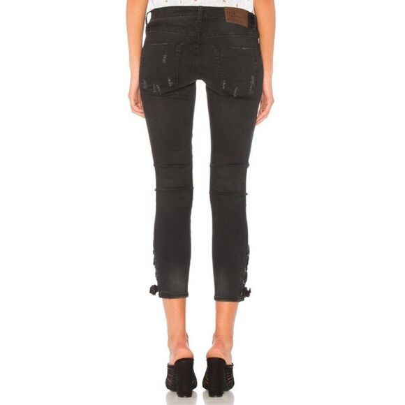 ONE Teaspoon | Tie Side Freebirds II in Black Paris - Picture 3 of 12